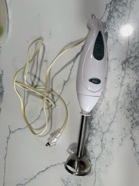 Oster White Immersion Hand Blender with Stainless Shaft